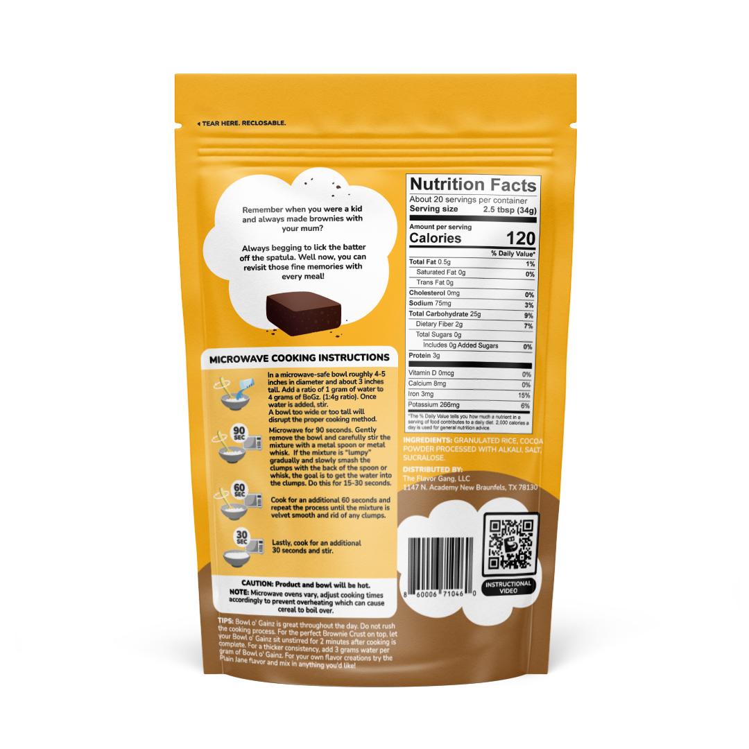 The Flavor Gang Bowl o' Gains Hot Cereal