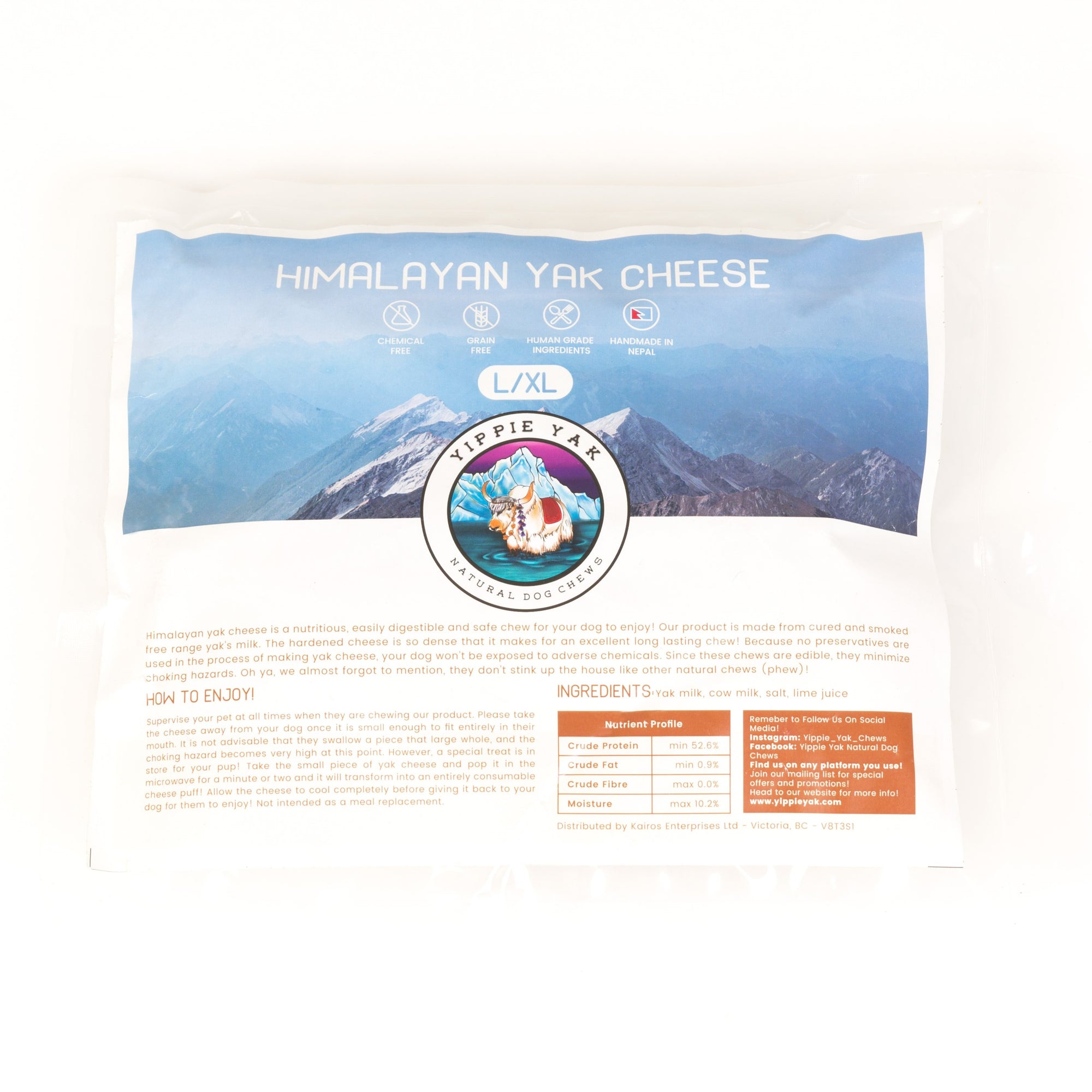 Yippie Yak Natural Dog Chews