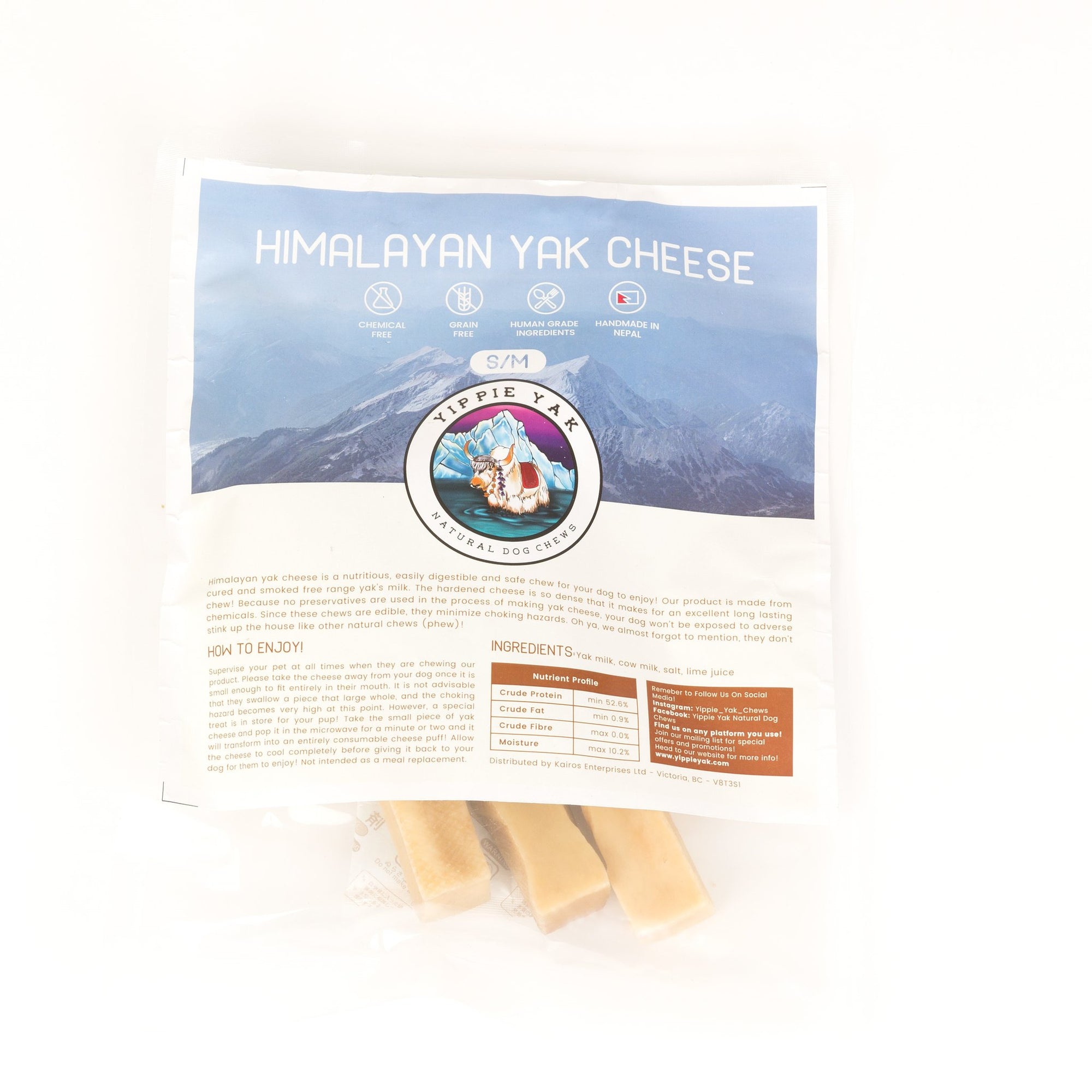 Yippie Yak Natural Dog Chews